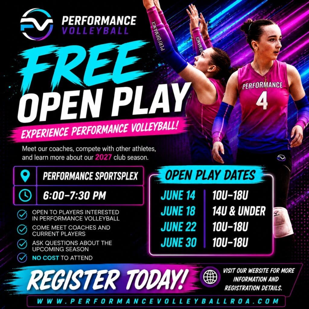 June Open Play Dates